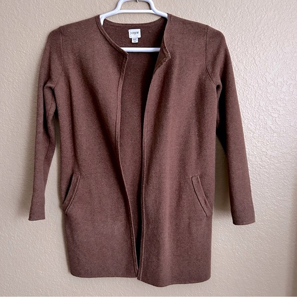 J. Crew Collarless Cardigan Sweater - Picture 2 of 8